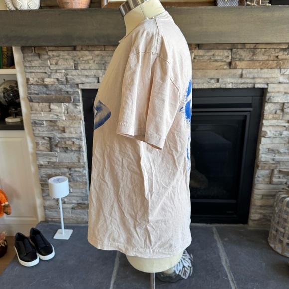 Blue and Tan Graphic Tee - Picture 6 of 14